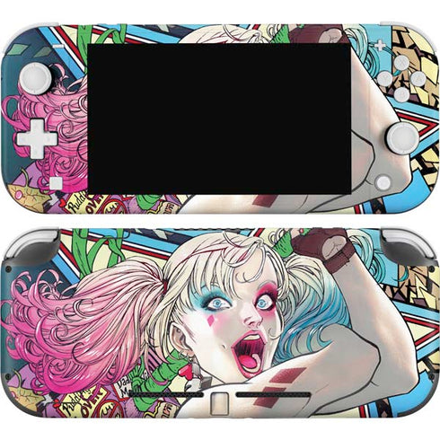 DC Comics Harley Quinn Action Pose Nintendo Switch Lite Skin